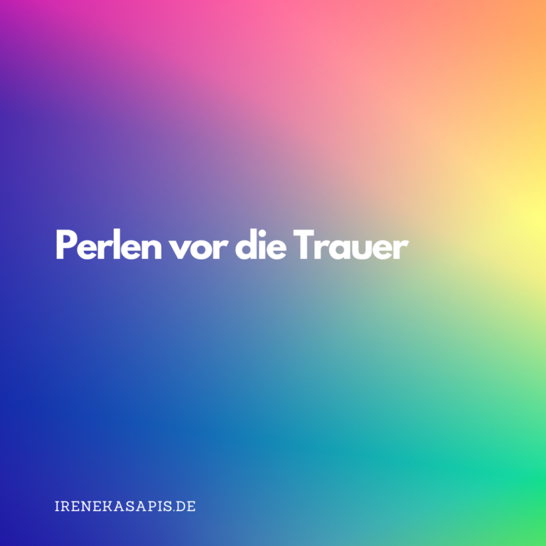 Perlen vor die Trauer – wie mich ein Armband-Workshop weichgekocht hat