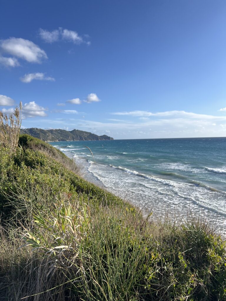 Yoga Retreat Korfu - Ausblick auf die Bucht von Arillas