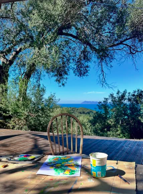 Yoga Retreat Korfu - Malen mit Aussicht