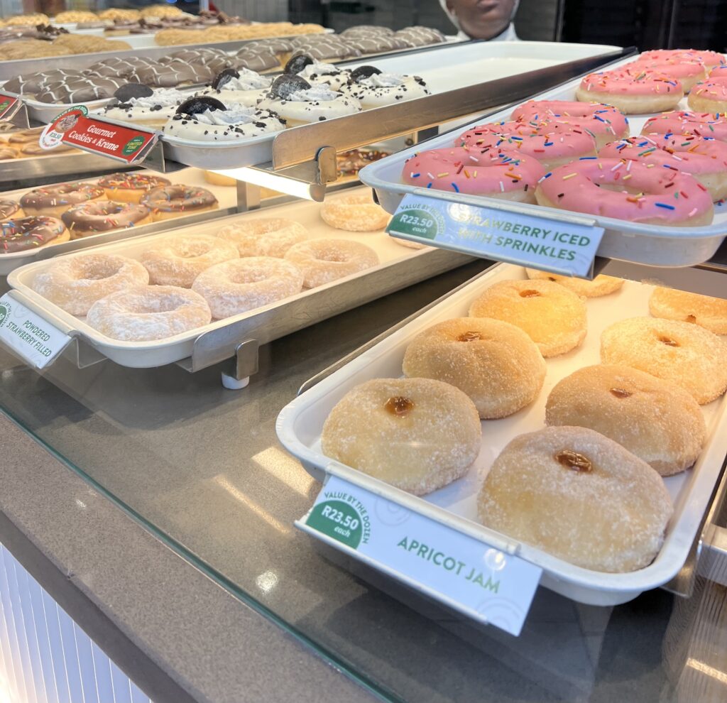 Donuts in einer Shopping Mall in Kapstadt