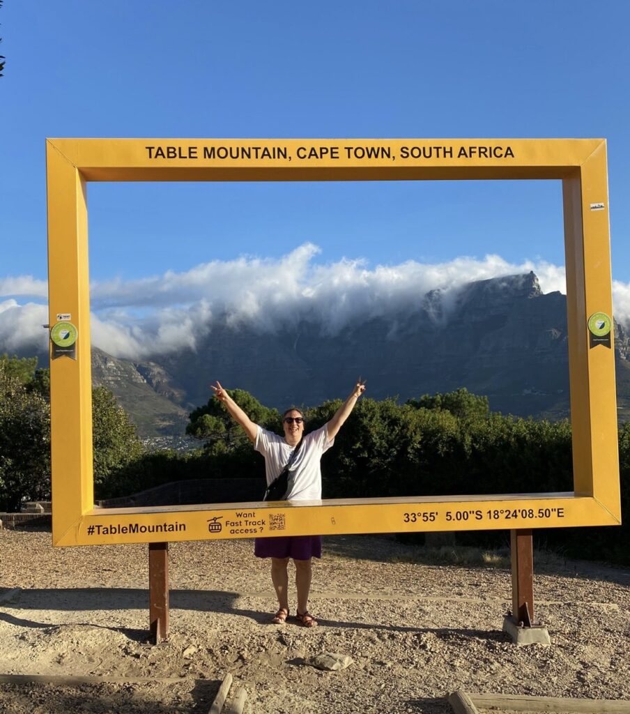 Tafelberg in Kapstadt während der Yoga Rundreise Südafrika